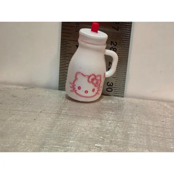 Hello Kitty miniature milk bottle collectible replacement Toy Figure