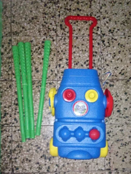 Kids Push Walker Toy - Blue, Red & Yellow
