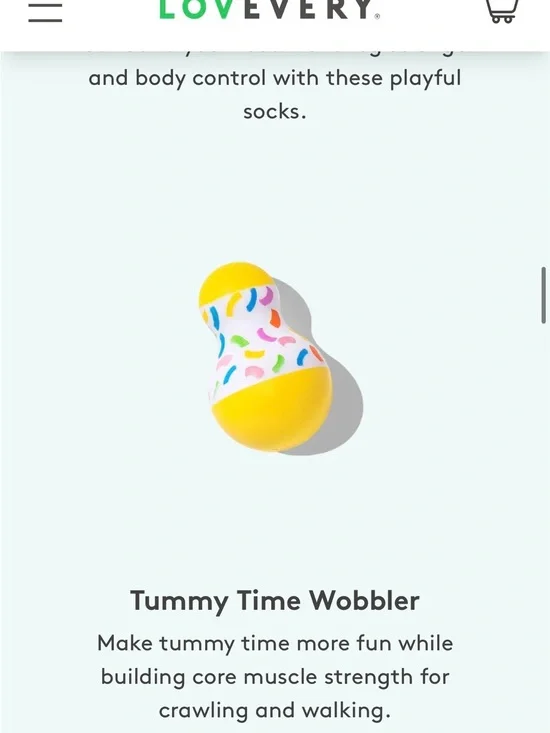 Lovevery Tummy Time Wobbler - Baby Montessori Toy