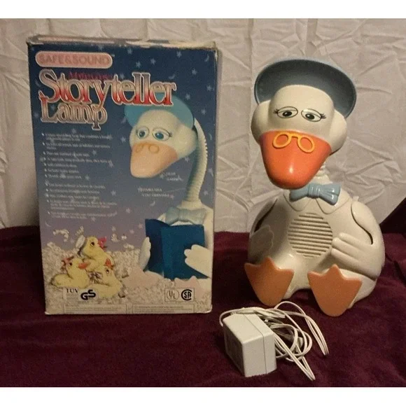 Vintage 1992 Safe & Sound‎ Mother Goose Storyteller Lamp Light, Works