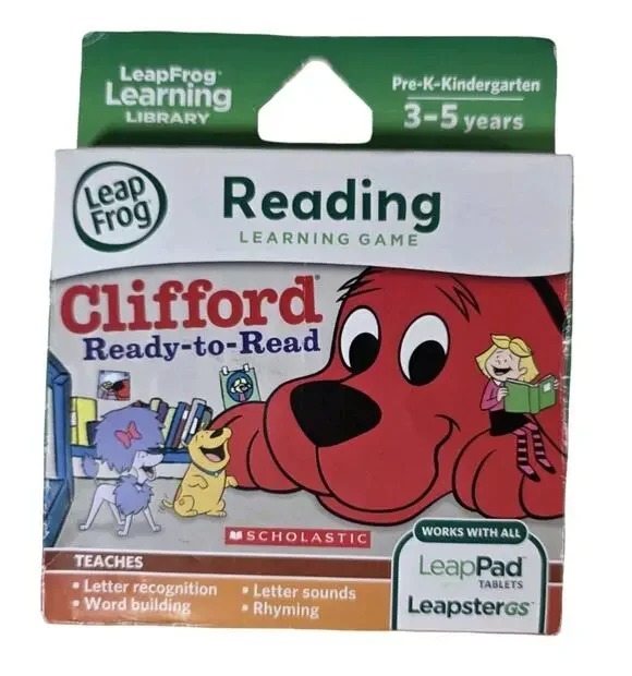 LeapFrog Clifford Reading Learning Game LeapPad Tablets Leapster GS NEW