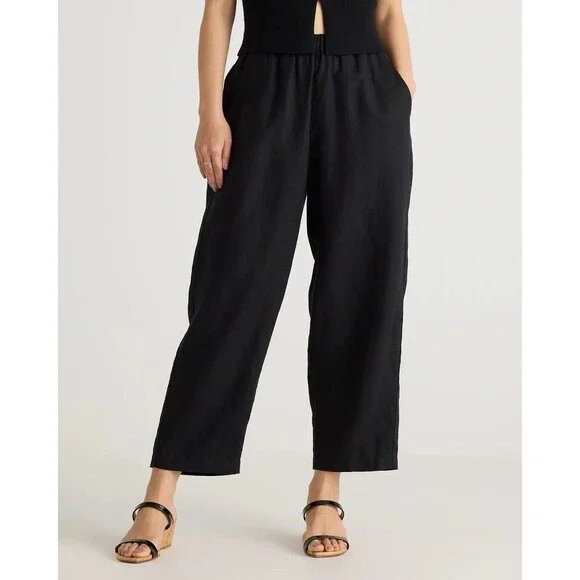 Quince Pants Women’s Medium Black European Linen
