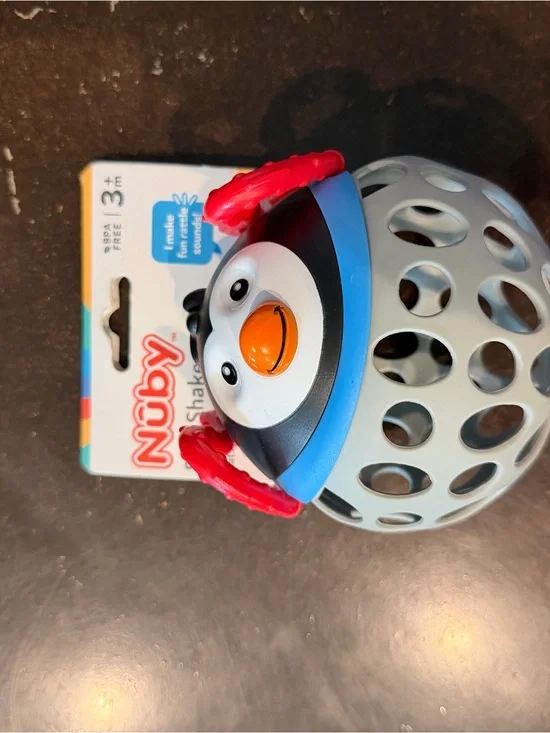 Nuby Penguin Rattle Ball Toy
