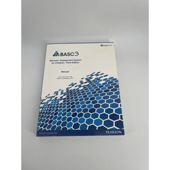 BASC-3 Behavior Assessment System for Children 3rd‎ Ed Manual Paperback Rare