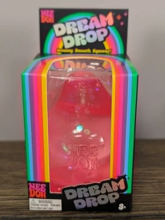 NeeDoh Dream Drop Pink Pastel Sensory Fidget Squishy Toy NEW