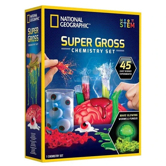 NEW National Geographic‎ Gross Science Kit With 45 Gross Science Experiments