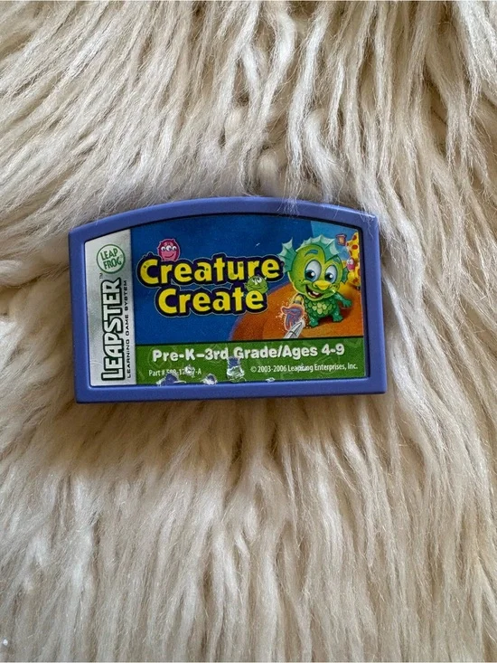 Leap Frog Leapster 1 or 2 Learning Game Creature Create Leapfrog Cartridge