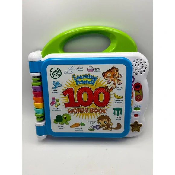 LeapFrog Learning‎ Friends 100 Words Book Bilingual English Spanish Interactive