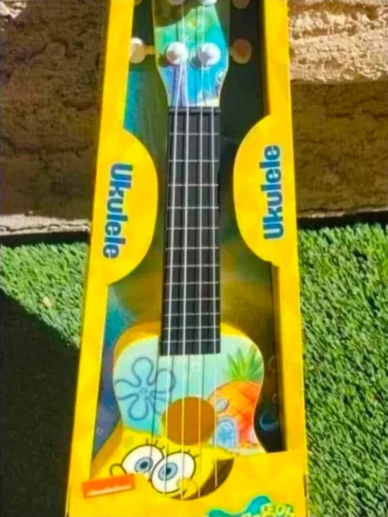 SpongeBob Themed Ukulele - Yellow Pineapple Design