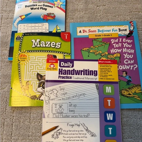 Children's Educational Activity Books Set