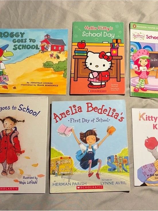 Back To School Book Lot- 6 Children’s Paperback Books