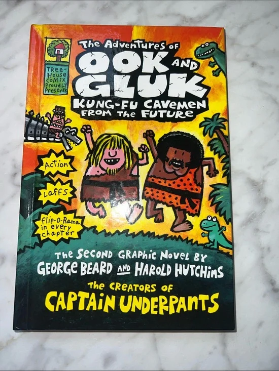The Adventures of Ook and Gluk - Kids Graphic Novel (Yellow/Orange)