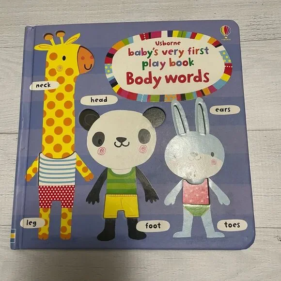 Usborne Baby's Very First Play Book Body Words Board Book Stella Baggott
