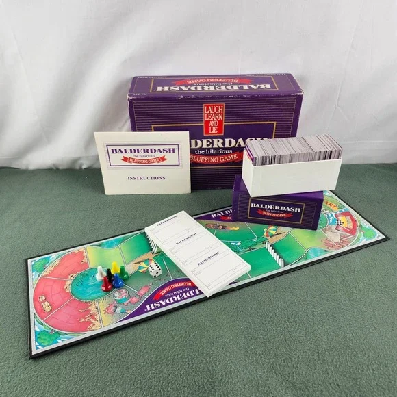 Balderdash Board Game  - 1984 - The Hilarious Bluffing Game - Complete