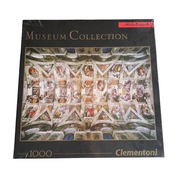 Michelangelo The Sistine Chapel Ceiling - 1000pc Puzzle -Clementoni - NWOT