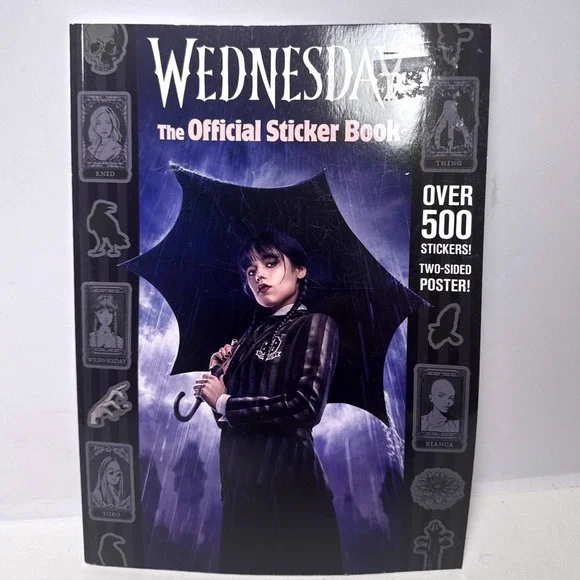 Random House Wednesday Official Sticker Book Kids OS Black Excellent 500+ Pcs