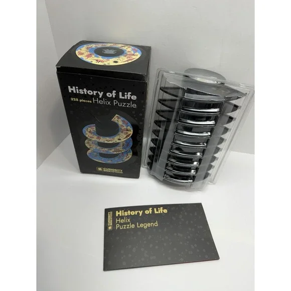 Curiosity Box Helicoid Jigsaw History Of Life Helix Puzzle CA4 Multicolor 328 pc