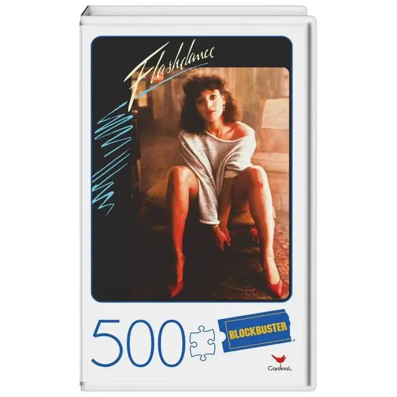 Flashdance 500-Piece Puzzles in Plastic Retro Blockbuster VHS Video Case 18