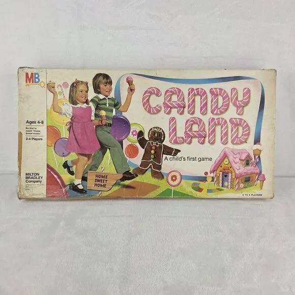 Vintage 1978 Candy Land Board Game Milton Bradley 4700 100% Complete