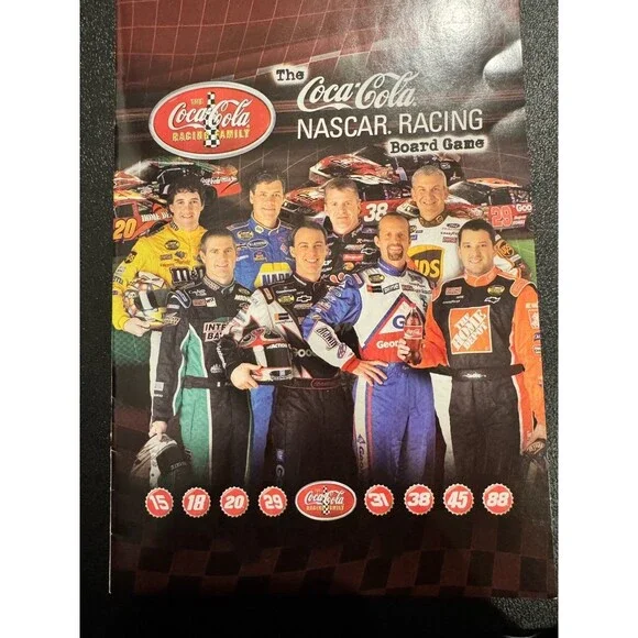 Vintage Coca-Cola NASCAR Racing Game 1st Edition 2+ Players Age 8+ 2004