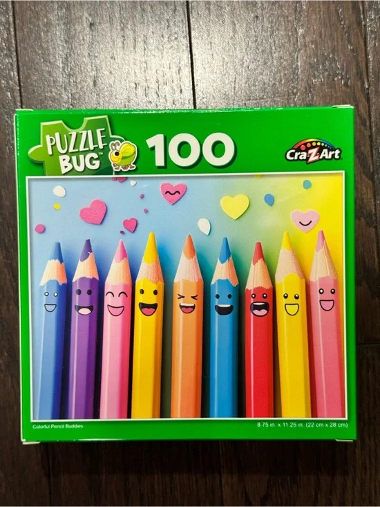 Cra-Z-Art Colorful Pencil Buddies 100-Piece Kids Puzzle - Bright Multi