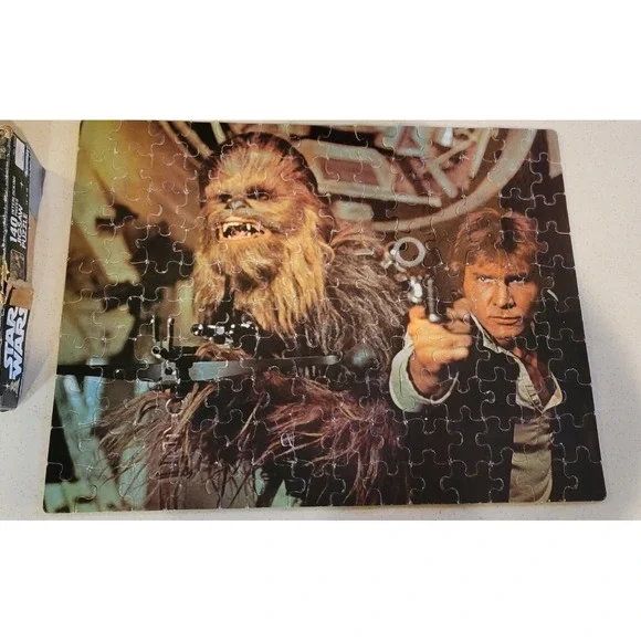 VINTAGE 1977 Star Wars 140 Piece Jigsaw Puzzle Kenner No 40100 Complete Han Solo