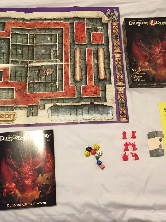 The Classic Dungeons & Dragons Game Box Set 1994 *INCOMPLETE* AS SHOWN TSR 1106