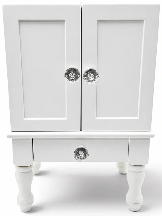 Pottery Barn Kids Abigail Armoire Jewelry Box White Y2K Vanity Organizer PBK