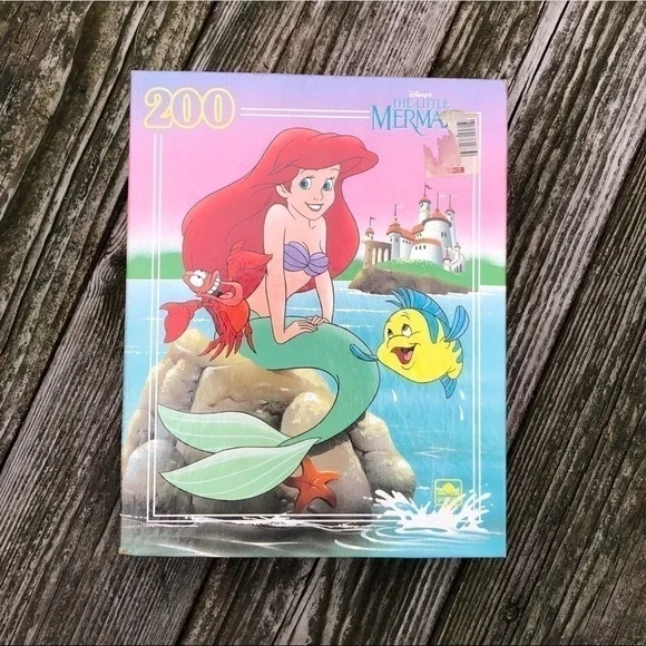 Vintage Golden Little Mermaid Puzzle Disney Kids