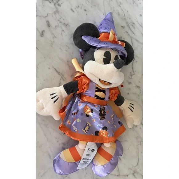 Walt Disney Store Minnie Mouse Halloween 2020 Pumpkin Plush Doll Toy Decoration
