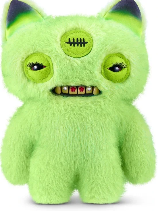 Neon Green Plush Monster Stuffed Toy - Designer Plush