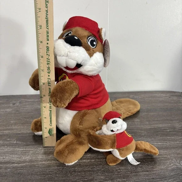 Buc-ee's Bucky Beaver Plush Stuffed Animal Toy Small Brown 11
