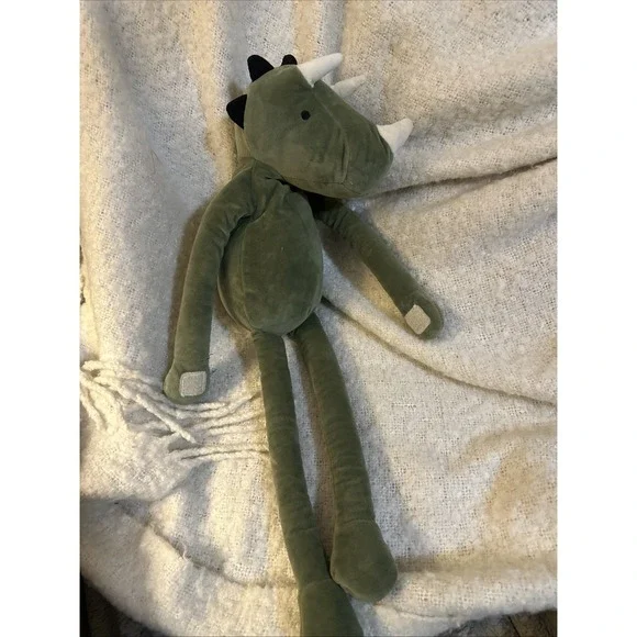 Pillowfort Kids Green Dino Plush Hook & Loop Arms Legs Toy‎ 22