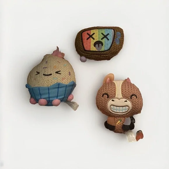 Jakks Wee Ami Amis Knit Plush - Lot Of 3