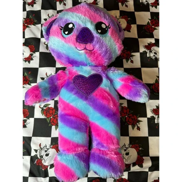 Build-A-Bear Koala Plush Rainbow Tie Dye‎ Heart 16
