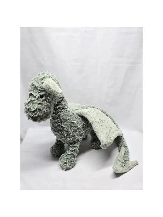 Jellycat DRAKE the Dragon Floppy Lovey Plush Sage Green 24” Long 12” Tall