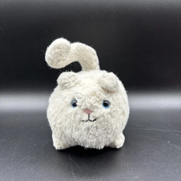 Jellycat Caboodle Kitten Plush Small Mini Chunky Ball Cute London Toy White 4