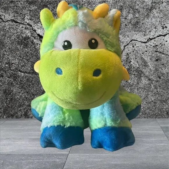 Peek-a-boo Toys Inc Kids Multicolor Polyester Fiber Dragon Plush Toy