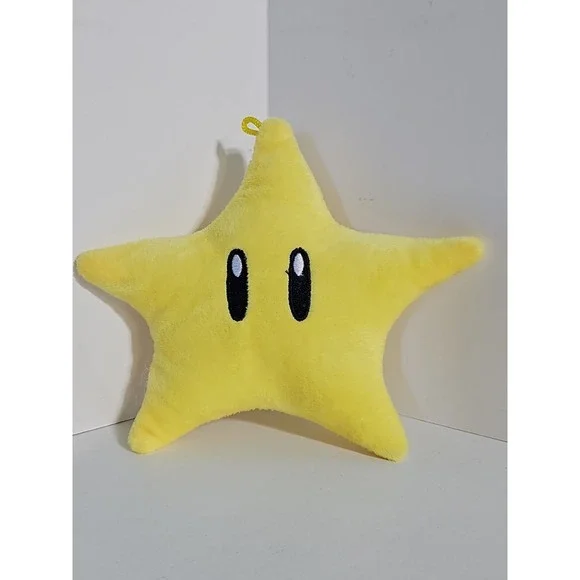 Super Mario Invincibility Star Plush 6 inch Merch Toy Cute Yellow Gift Nintendo‎