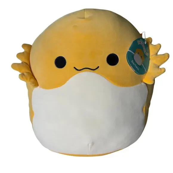 NWT Bertwin Squishmallows‎ Yellow Bearded Dragon 12” Plush Stuffed Coffee Books