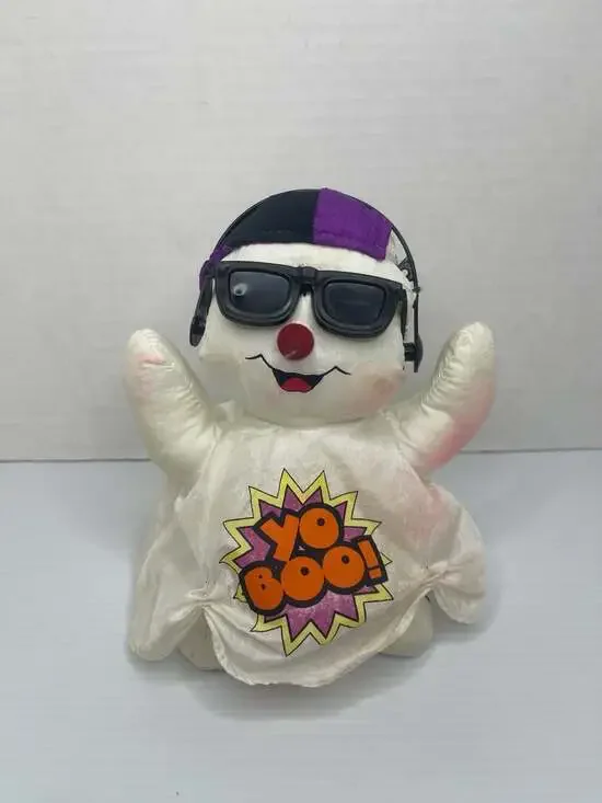 (Fully Works) GAF Vintage Musical Shaking Hip Hop Yo Boo Ghost Plush Toy