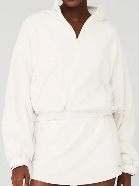 ALO Yoga Elevation Cropped Jacket in Cream