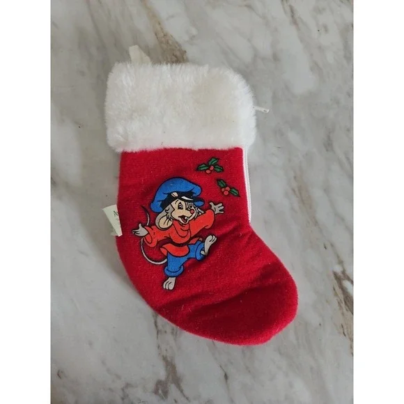 Vtg An American Tail 1986 McDonalds Sears Fievel‎ the Mouse Christmas Stocking
