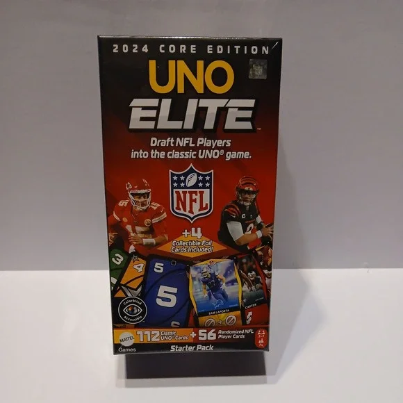 2024 UNO Elite NFL Card Game Starter Deck Pack Core Edition NEW Sealed