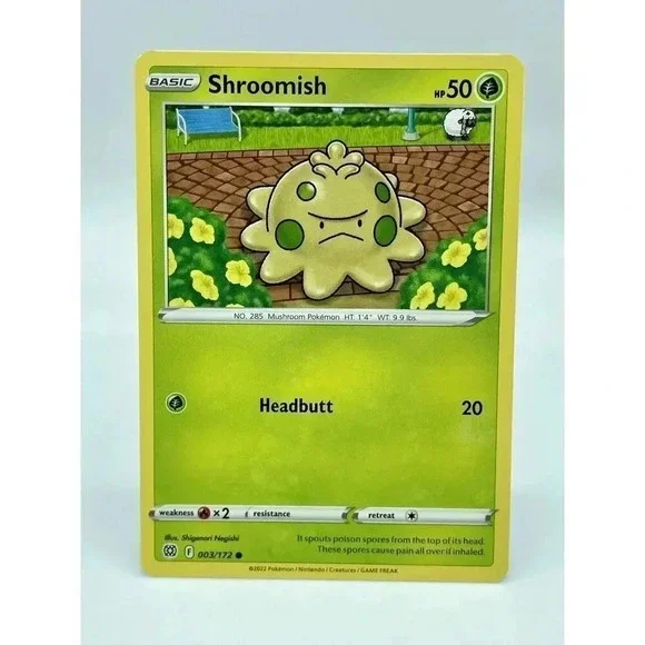 Shroomish 003/172 SWSH Brilliant Stars‎ Non-Holo Pokemon TCG Mint Unplayed