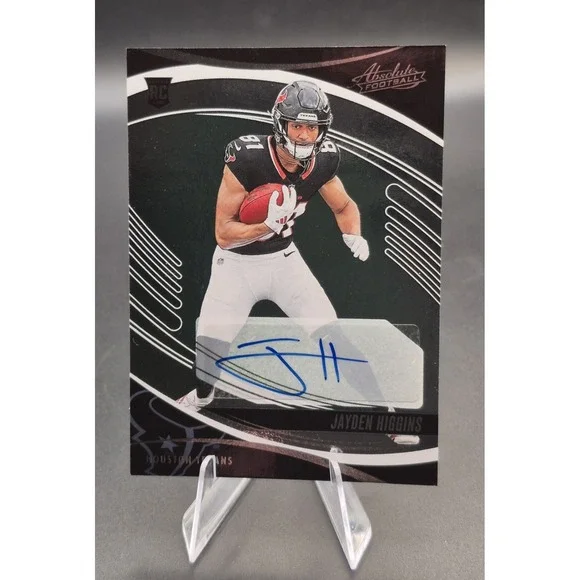 2025 Panini Absolute Jayden Higgins #138 Rookie Autographs (RC) Houston Texans