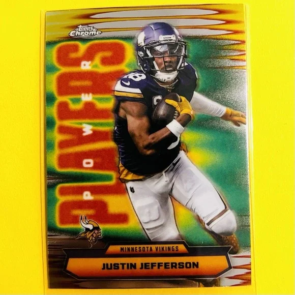 2025 Topps Chrome NFL‎ Football Justin Jefferson Power Players PP-22 Vikings
