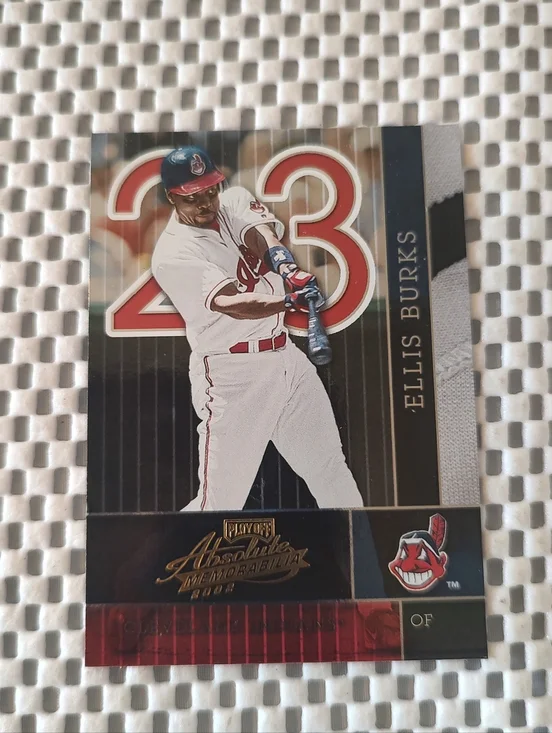 Cleveland Indians Ellis Burks Baseball Trading card As shown Smoke/pet free