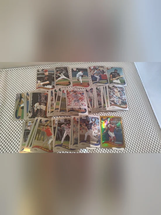 50 Topps Chrome Baseball Trading Cards As shown
