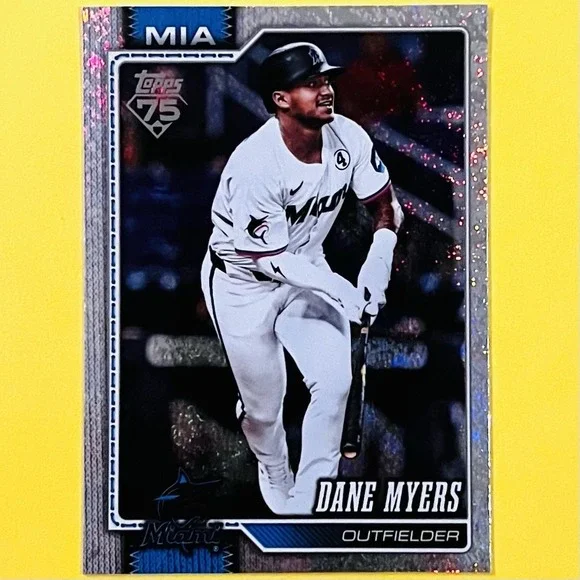 2026 Topps Series 1 Dane‎ Myers #279 Miami Marlins Foilboard Base Card